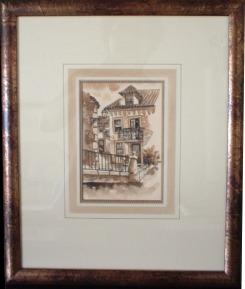 Framed original artwork