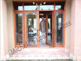 Health Spa: doors etched