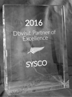 Engraved crystal awards