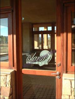 Luxury resort logo etched