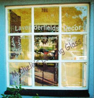 Coffee Shop window etched