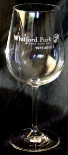 Etched logo as parting gift