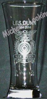 Logo on beer glass