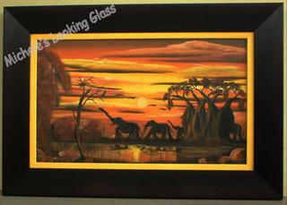 Two hand finished frames