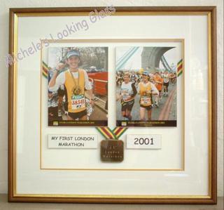 Three matboards and plaques