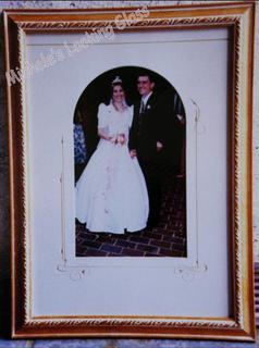 Single matboard carved