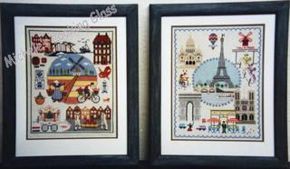 Two matboards and hand finished frame