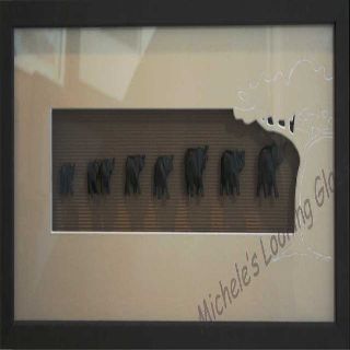 Framed elephants 