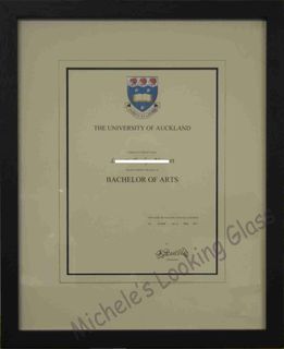 Auckland Uni certificate