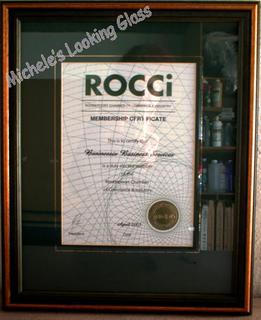 One matboards and gold foil