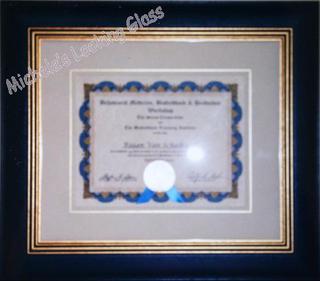 One matboard and gold foiling