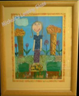 Hand finished panel on matboard