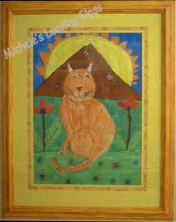 Hand finished frame and panel on matboard