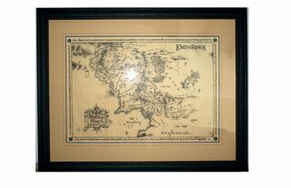 Old map framed
