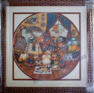 Puzzle framed with matboards