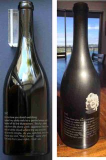 Bottle engraved 